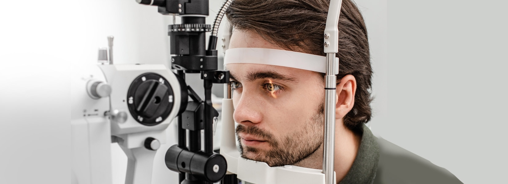 young man during eye exam in Sable Ridge